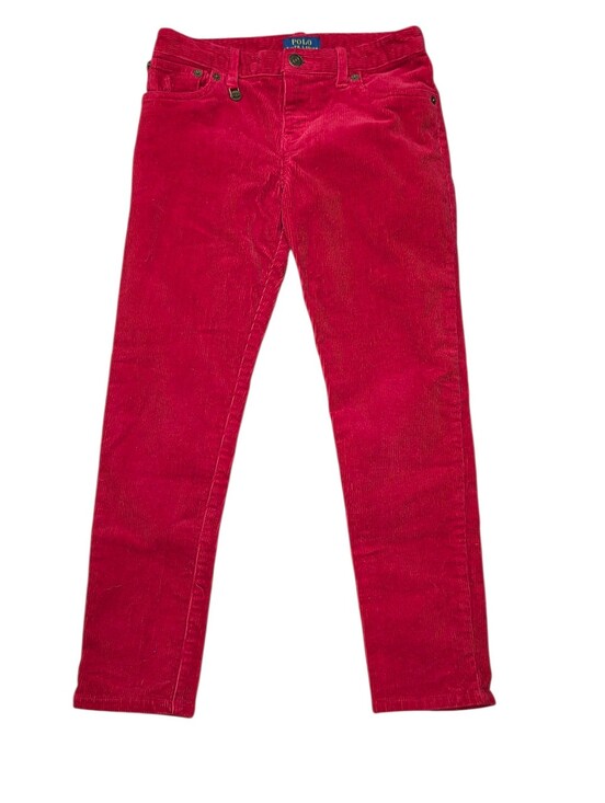 Ralph Lauren Other - Ralph Lauren Corduroy Pants Boys Size 8 Red 5 Pocket Embroidered Pony